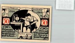 06667 O4850 Weißenfels , Saale 1921 Notgeldschein 50 Pfg Schusterstadt
