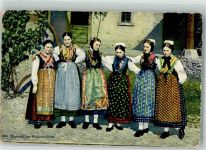 Odenwälder Volkstrachten Trachten Odenwald 1912