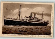Dampfer Bremen 1924 Künstlerkarte