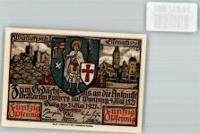 O5900 Eisenach , Thür 50 Pfennig Torfahrt auf der Wartburg Notgeld Deutschland