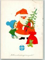 Kinder Teddybär Weihnachten Weihnachtsmann