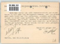 W1000 Berlin Mitte Deutscher Guttemplerorden gelocht Antialkohol Gebrauchsspuren