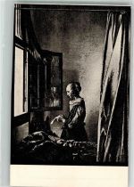 Nr. 167 Jan Vermeer : Die Leserin Kunstwart Postkarte Künstlerkarte