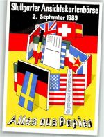 W7000 Stuttgart Ansichtskartenbörse 1989 Nr. 578 AK - Geschichte