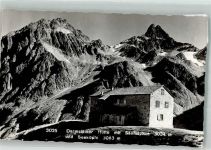 Darmstädter Hütte Foto AK Hüttenstempel