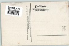88140 Vaudoncourt - Der Cure mit einer Sense Spende für Kriegsinvaliden