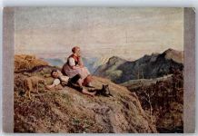No.124 , Th. Schütz , Es liegt ein Weiler fern Volkskunstverlag