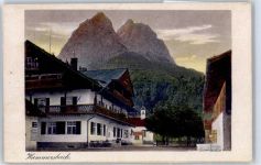 82491 W8104 Hammersbach - Ortsansicht, Alpenpanorama