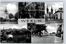 59457 W4760 Werl - Ev. Kirche, Wallfahrtskirche, Kurteich, Ortsansicht