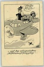 Schule , sign.Hubert Fliegerhumor Künstlerkarte