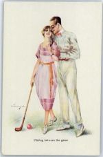 Liebe , Poesie Golf Künstlerkarte