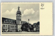 04523 O7220 Pegau - Markt mit Rathaus