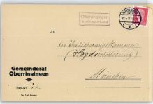 86657 W8851 Oberringingen - Landpoststempel