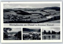 34519 W3543 Heringhausen , Waldeck - Totalansicht, See
