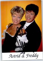Originalunterschrift Astrid und Freddy Schlagersänger