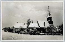 75378 W7263 Möttlingen , Württ - Kirche Pfarrhaus Winter
