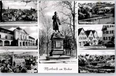 71672 W7142 Marbach am Neckar - Schiller Nationalmuseum Geburtshaus Schiller Denkmal