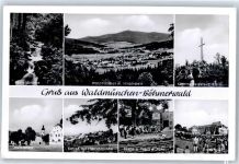 93449 W8494 Waldmünchen - Grenzhotel Marktplatz , Marke entfernt