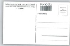 Norddeutscher Lloyd Dampfer Bremen Künstlerkarte