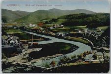 58791 W5980 Werdohl Lithographie Blick auf Versevörde und Lennetal