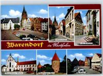 48231 W4410 Warendorf - marktplatz Kloster Rathaus Bentheimer Turm