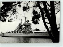 Toulon Cuirasse Jean Bart Kriegsschiff nach 1945 1958 Foto AK