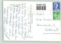 Toulon Cuirasse Jean Bart Kriegsschiff nach 1945 1958 Foto AK