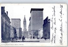 Philadelphia 1903 Lithographie Straße
