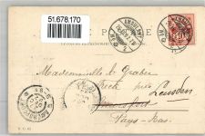 3811 Amersfoort 1902 Radierung Kirche Temple d Aigle Ort lt. Stempel