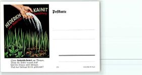 Werbekarte Hederich-Kainit Düngerwerbung