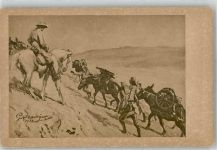 Maschinengewehrtransport im Gebirge