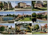 29525 W3110 Uelzen , Lüneburger Heide - Schule Schwimmbad Marktplatz