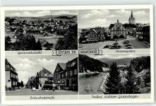 59929 W5790 Brilon - Marktplatz Bahnhofstrasse Schwimmbad Waldsee Gudenhagen