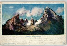Familie Watzmann Berggesicht 1900 Künstlerkarte