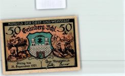 Grünberg Zielona Góra 1921 Notgeldschein