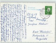 86381 W8908 Krumbad , Schwab - Landpoststempel Winter Kirche Neujahrsgruß