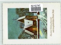 86381 W8908 Krumbad , Schwab - Landpoststempel Winter Kirche Neujahrsgruß