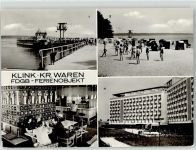 17192 O2061 Klink b Waren - FDGB Ferienobjekt Mole Badestrand Cafe Erholungsheim Herbert Warnke