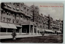 Maine - Main Entrance to Poland Spring House