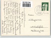21756 W2176 Osten , Oste - Kirche Handlung Kaufhaus Schwebefähre