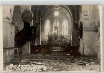 Kirche zerstört WK I Dadigeele