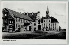 Tilsit Sowetsk - Ostpreußen Rathaus Oldtimer Schenkendorf-Denkmal