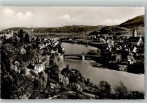 79725 W7887 Laufenburg , Baden Foto AK Grenze Rheinbrücke