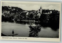92421 W8460 Schwandorf , Bay Foto AK Partie an der Naab