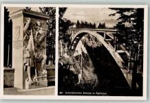 82401 W8121 Rottenbuch , Oberbay Foto AK Denkmal Echelsbacher Brücke