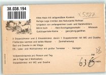57339 W5927 Zinse Werbe AK Pension Forsthaus Foto Original aus Archiv eines Ansichtskartenverlages