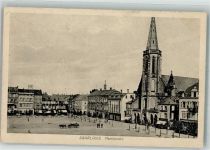 66740 W6630 Saarlouis - Marktplatz mit Kirche St. Ludwig