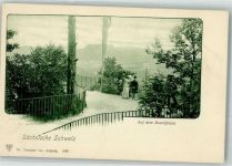 01847 O8351 Bastei Foto AK Basteifelsen