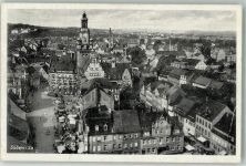 04720 O7300 Döbeln 1950 Foto AK Marktszene