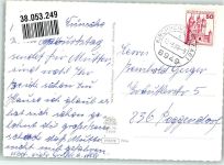 86650 W8853 Wemding Foto AK Panorama des Ortes mit Stadtpfarrkirche St. Emmeram Fotograf Kohlbauer